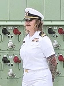 Donna Baker's niece LTJG Caitlyn Strader, US Navy (2023)