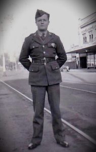 Michael Dugan's father Sgt. Bernard J. Dugan, US Army (circa 1942)